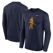 West Virginia Nike Legend Alt Logo Long Sleeve Tee